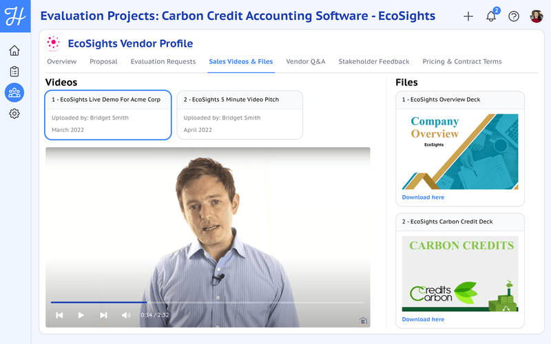 Evaluation Projects_ Carbon Credit Accounting Software - EcoSights - Sales Videos & Files tab v1.png